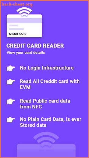 Credit Card Reader NFC screenshot