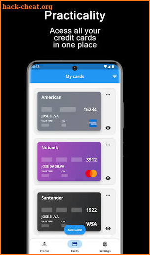 Credit Card Wallet screenshot