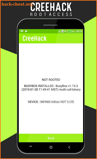 CreeHack Info screenshot
