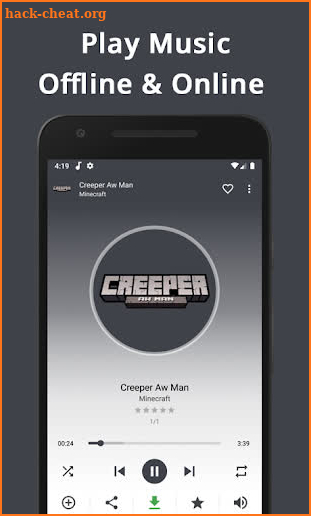 Creeper Aw Man - Parody Song of Minecraft Lyrics screenshot