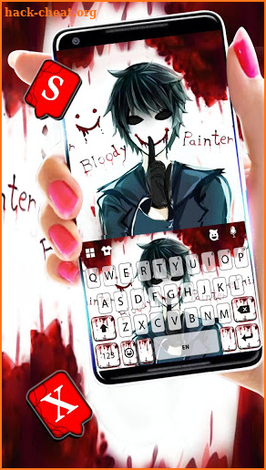 Creepy Bloody Painter Keyboard Theme screenshot