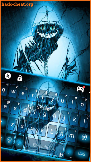 Creepy Devil Smile Cat Keyboard Theme screenshot