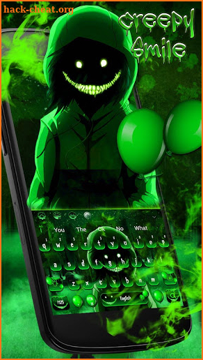 Creepy Devil Smile Keyboard Theme screenshot