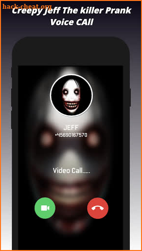 Creepy Jeff The Killer Pank Video Call screenshot