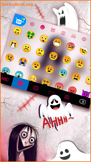 Creepy Momo 3 Keyboard Theme screenshot