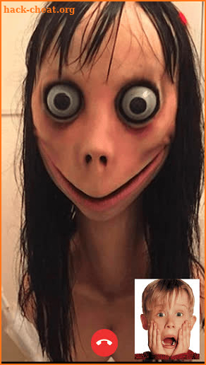 Creepy Momo horror game Video Call Challenge Prank screenshot