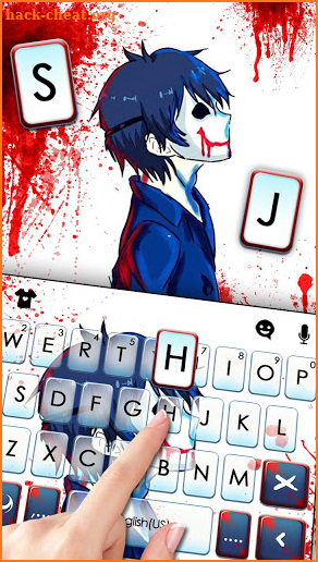 Creepy Painter Keyboard Theme screenshot