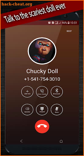 creepy scary doll video call and chat simulator screenshot