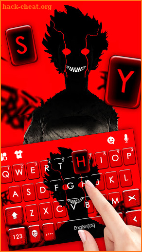 Creepy Shadow Keyboard Background screenshot