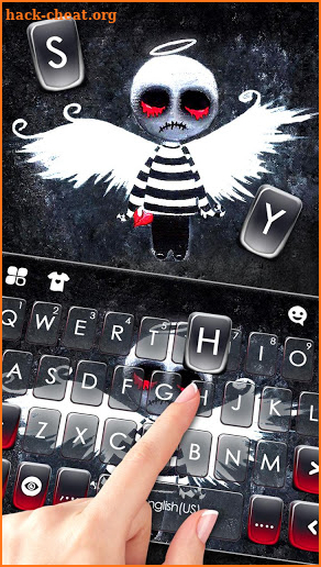 Creepy Voodoo Doll Keyboard Theme screenshot