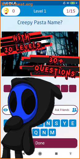 creepypasta quiz screenshot