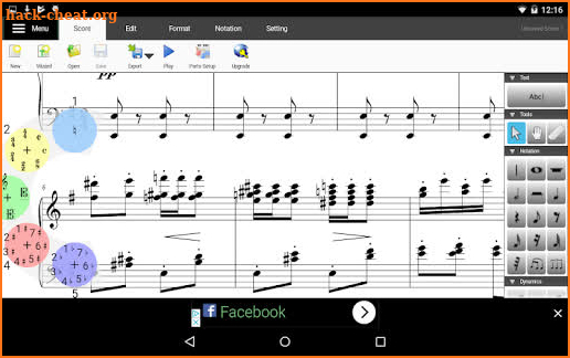Crescendo Music Notation screenshot