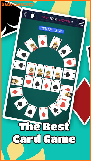 Crescent Solitaire, free for beginners, no wifi screenshot