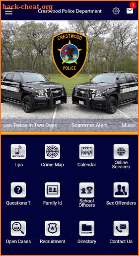 Crestwood Police Department screenshot