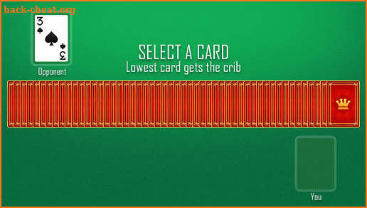Cribbage card game screenshot