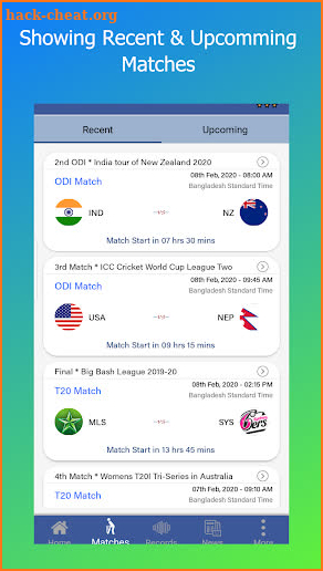 Cric Live - Live Cricket Score & News screenshot