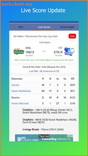 Cric Live - Live Cricket Score & News screenshot