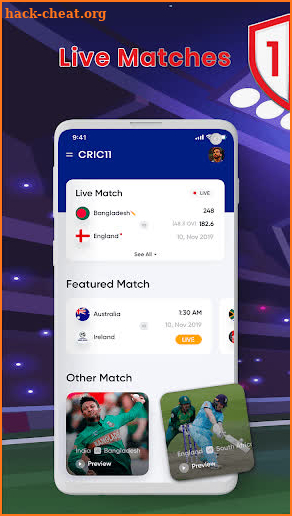 Cric11 - Live Cricket Scores screenshot