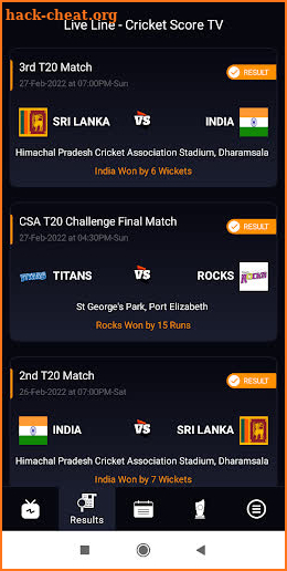 Cric247 - Live Line Cricket TV screenshot