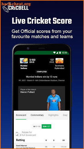 Cricbell Cricket Tv- Live Cricket Score screenshot