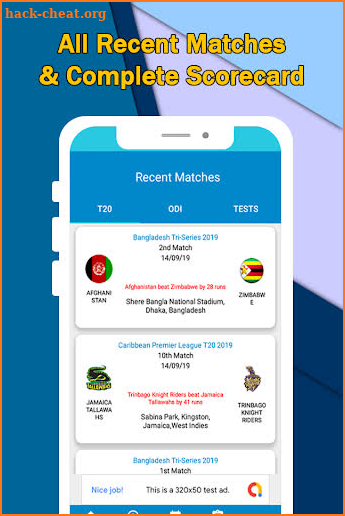 Cricgenix - Live cricket scores & update screenshot