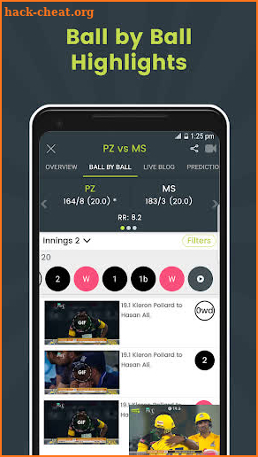 Cricingif - PSL Live Ball by Ball Clips screenshot