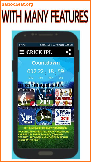 CRiCK IPL WATCH LIVE STREAMING OF IPL 2018 screenshot
