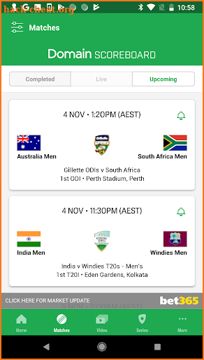 Cricket Australia Live screenshot