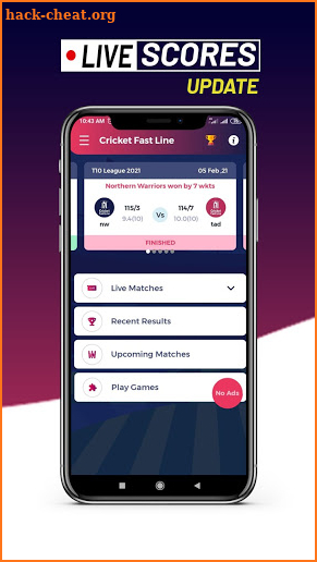 Cricket Fast Line - Latest IPL & PSL Score updates screenshot