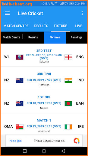 Cricket - IND vs AUS live screenshot
