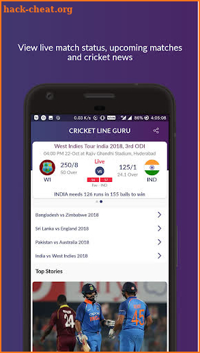 Cricket Line Guru : Fast Live Line & world cup screenshot
