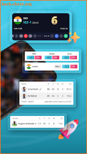 Cricket Line X: Fast Live line screenshot