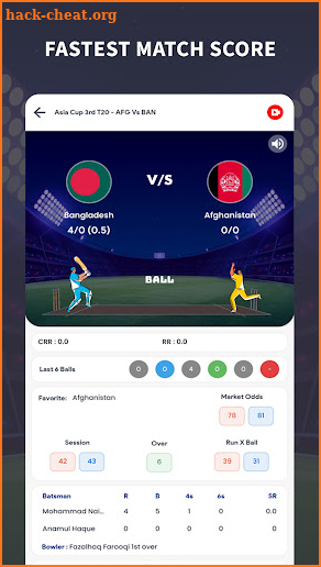 Cricket Live Line 2022 screenshot