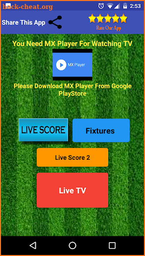 Cricket Live TV screenshot