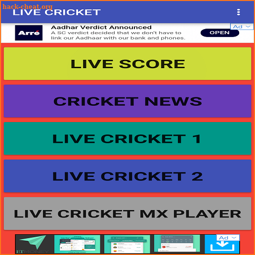 CRICKET LIVE TV & SCORE screenshot