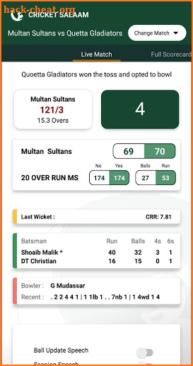 Cricket Salaam - Pakistan Super League Live Score screenshot