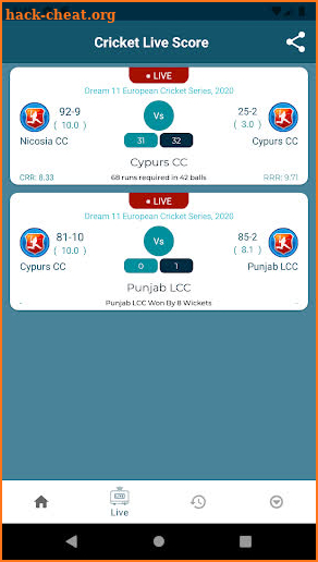 Cricket Score Live Line screenshot