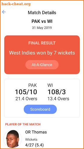 Cricket Scores LIVE CricSmith screenshot