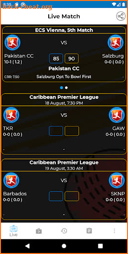 Cricket Session Live Line screenshot