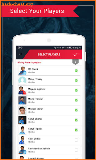 Cricket Social Scoring screenshot