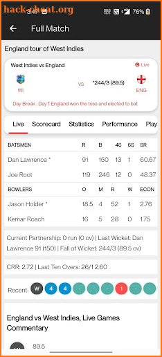 Cricket TV Score: HD Cricket screenshot