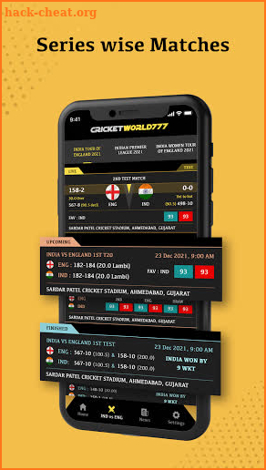 Cricket World 777 - Cricket Live Score Line screenshot
