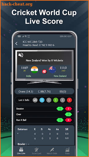 Cricket World Cup Live Score screenshot