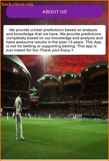 Cricket Xpert Predictor screenshot