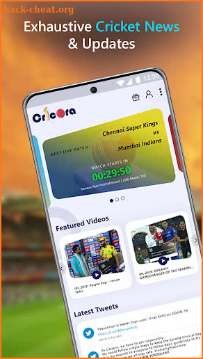 CricOra - live line and Cricket Scores screenshot
