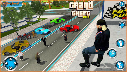Crime city gangster 2019:theft car driver screenshot