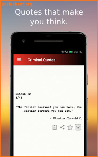 Criminal Quotes screenshot