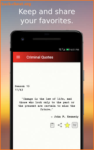 Criminal Quotes screenshot
