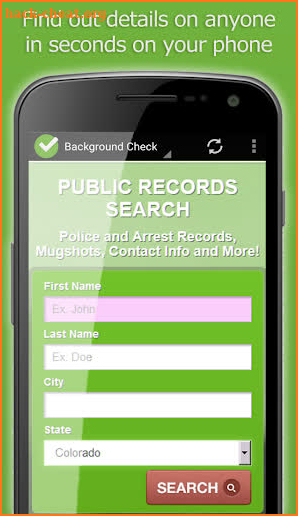 Criminal Search Background Check People Finder App screenshot
