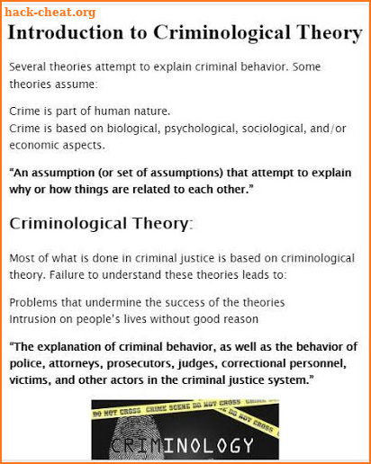 criminology screenshot